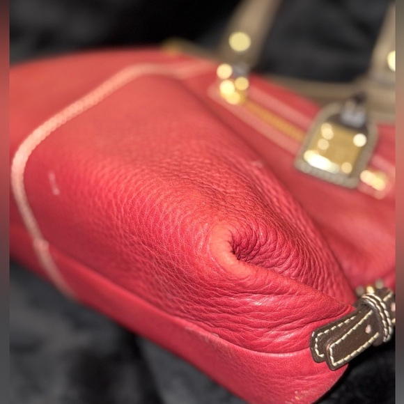 Dooney And Bourke Brown Pebbled Leather Sara Purse Handbag - Picture 7 of 16